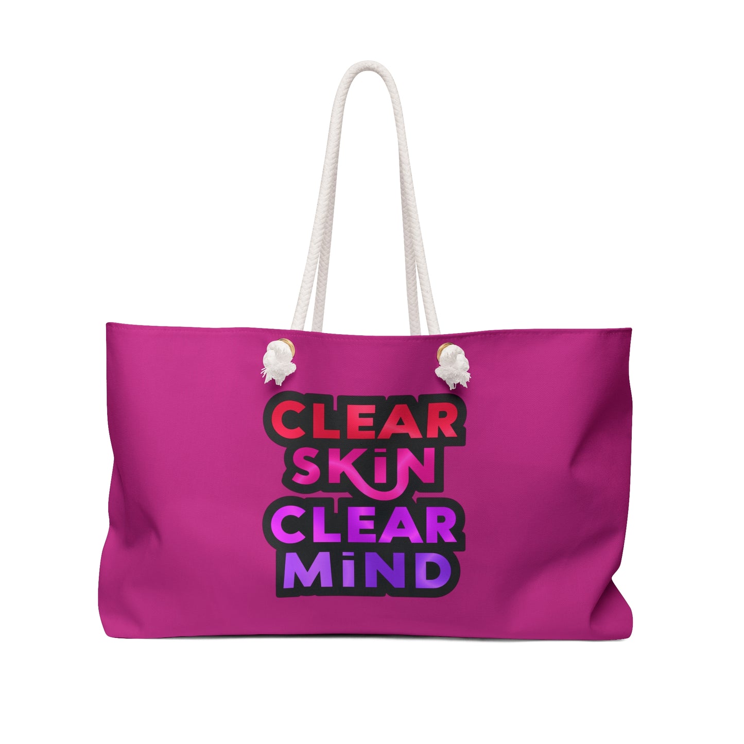 Pink Travel Tote Bag - Weekender Bag