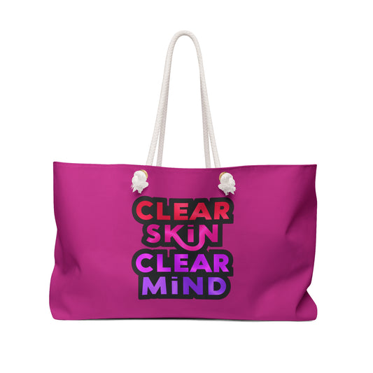 Pink Travel Tote Bag - Weekender Bag