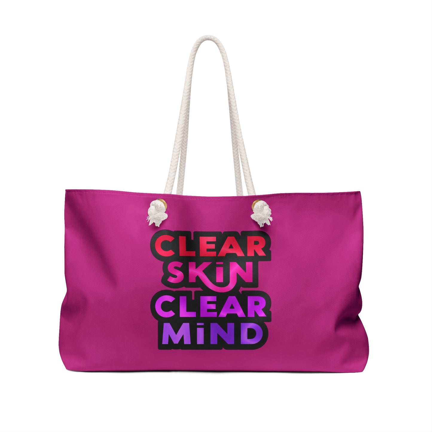 Pink Travel Tote Bag - Weekender Bag